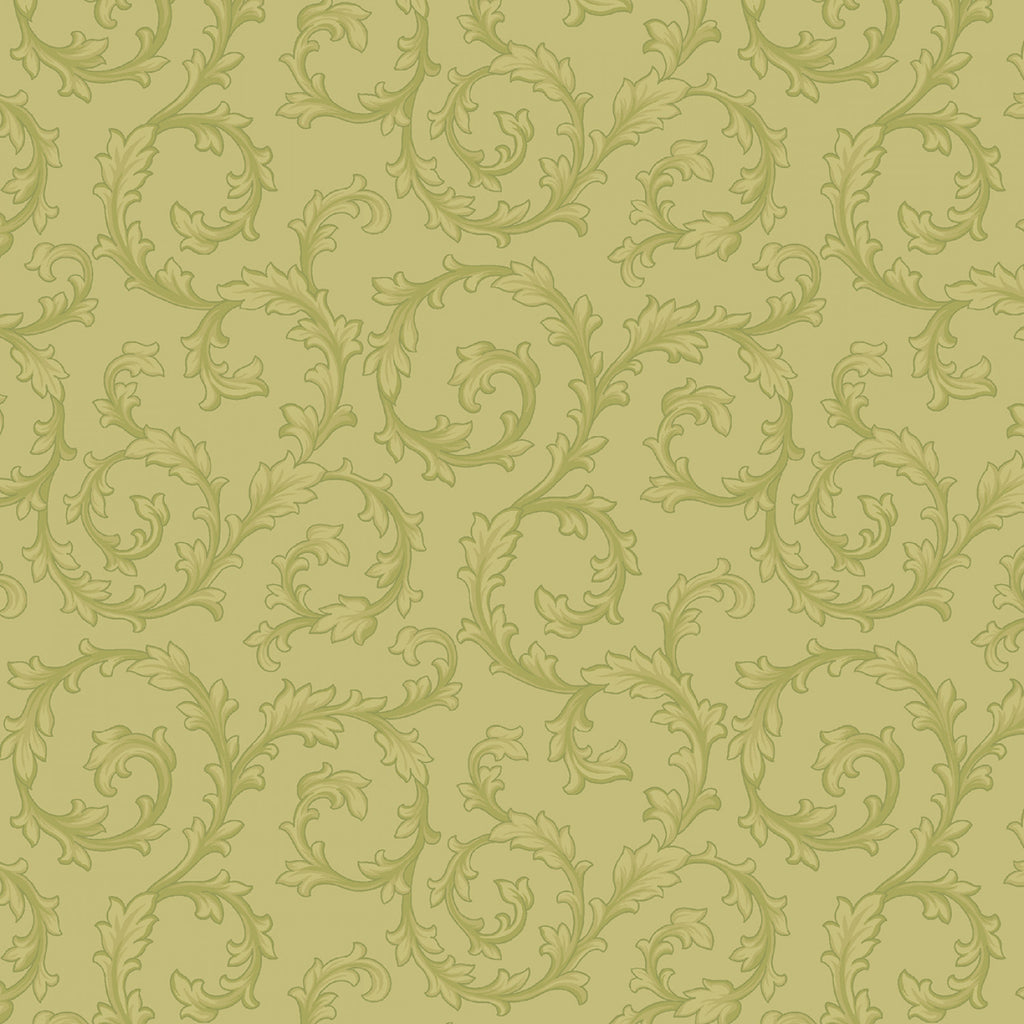 Midnight Meadow  Smithsonian Institution Collection Marcus Fabrics  Sage Scroll  Sage