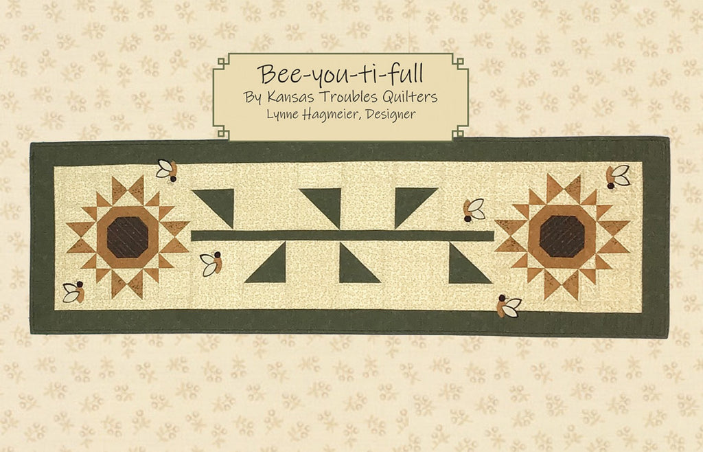 Bee-you-ti-full Runner   Kansas Troubles Quilters  Table Runner