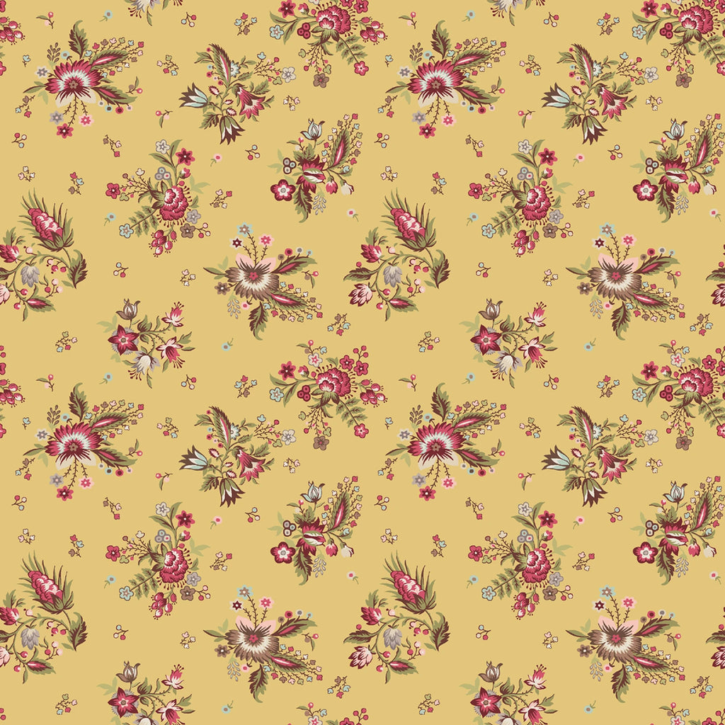 Maywood  - French Market - Jera Brandvig - Bouquet- Yellow - Tan - Brown- Cream - Pink