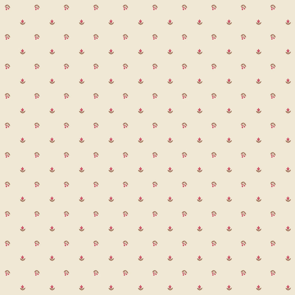 Maywood  - French Market - Jera Brandvig - Flower Dot-  Cream  - Tan - Brown- Cream