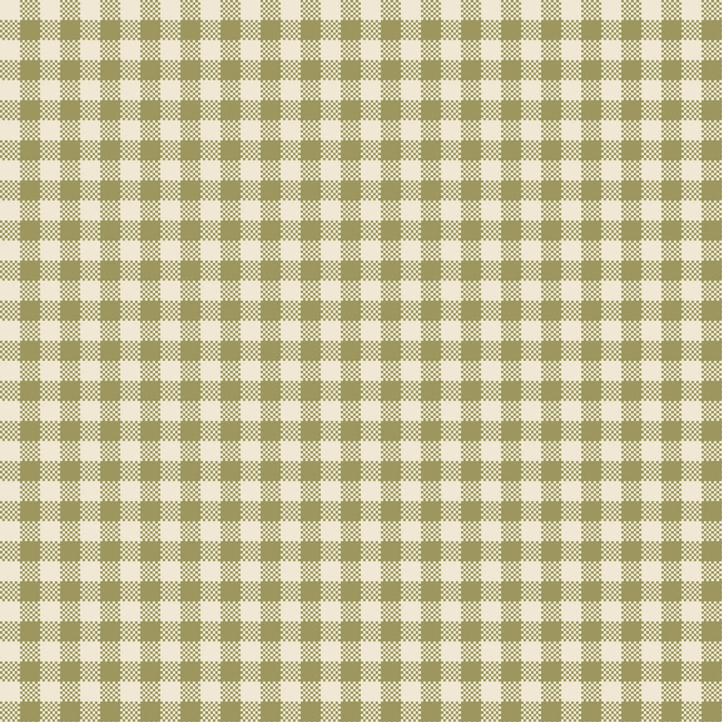 Maywood  - French Market - Jera Brandvig - Gingham - Green -  Cream
