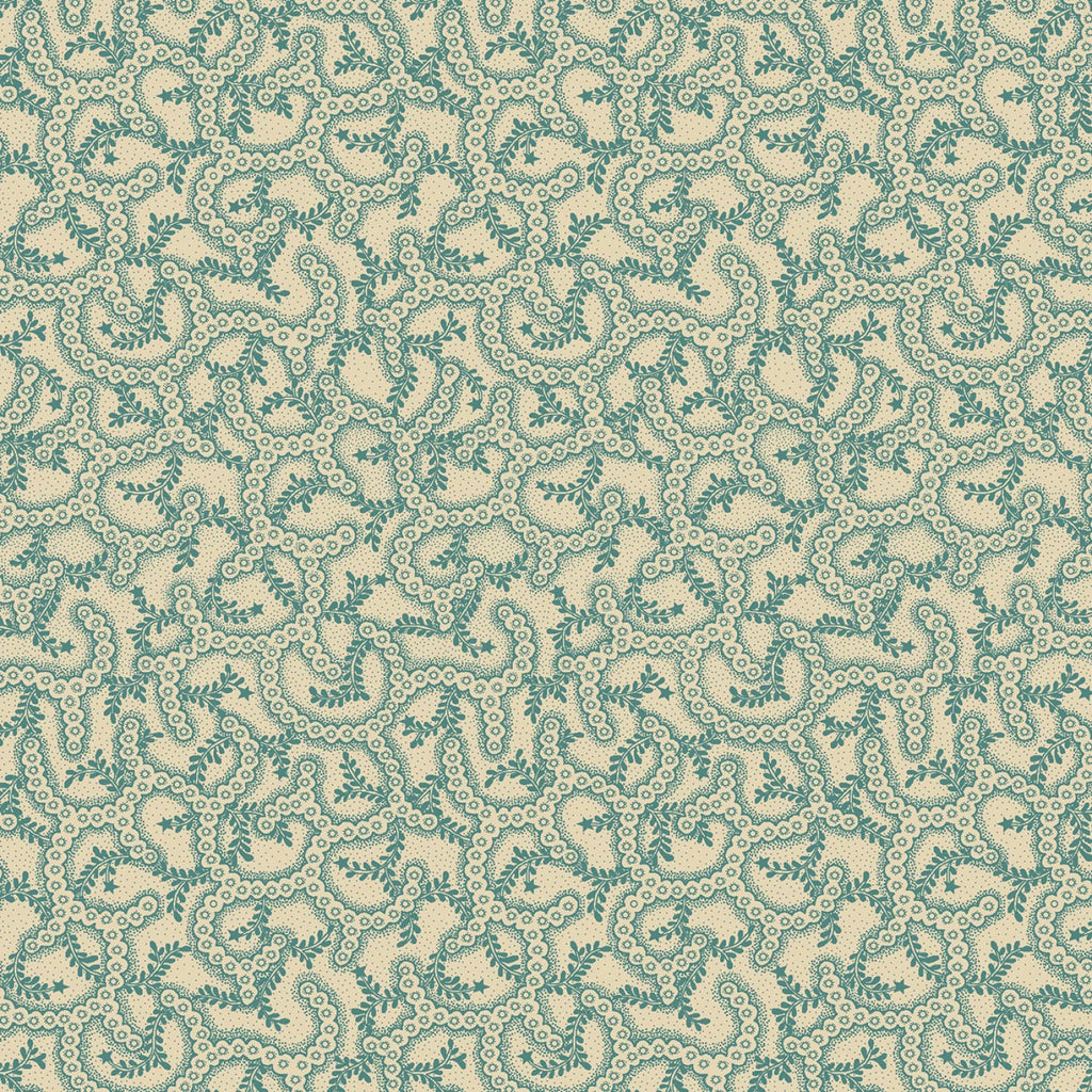 Love Struck - Henry Glass - Kim Diehl -Pebbled  Path - Aqua - Tan