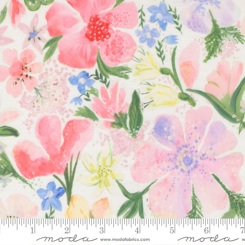 Sweet Cecily - Hyacinth - 24640 16 - Moda - watercolor
