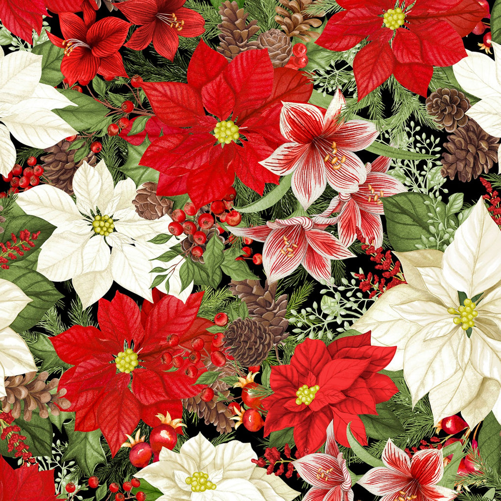 Red gingham country Christmas fabric banner – JaBella Designs