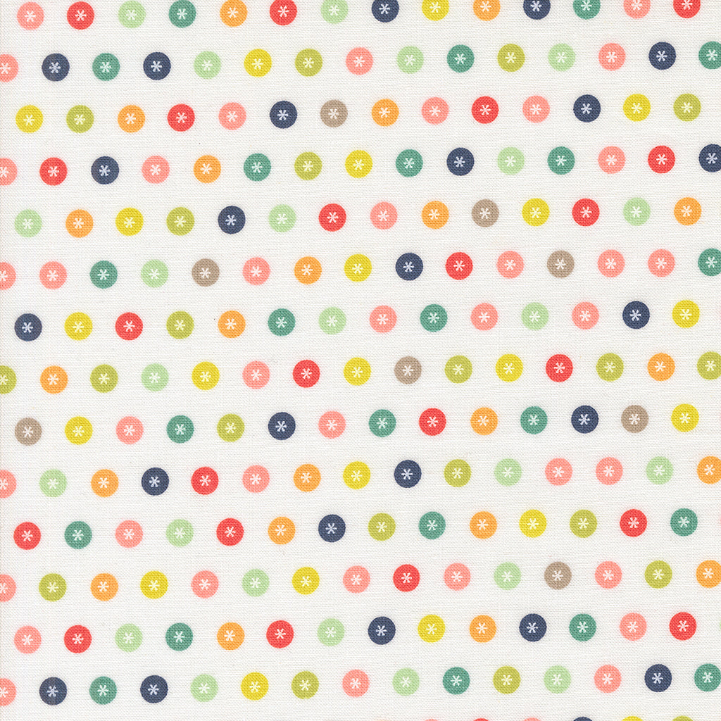 Raspberry Summer   Sherri & Chelsi - Moda Fabrics - Cloud - Dots- Red - Green  - Pink - Gold