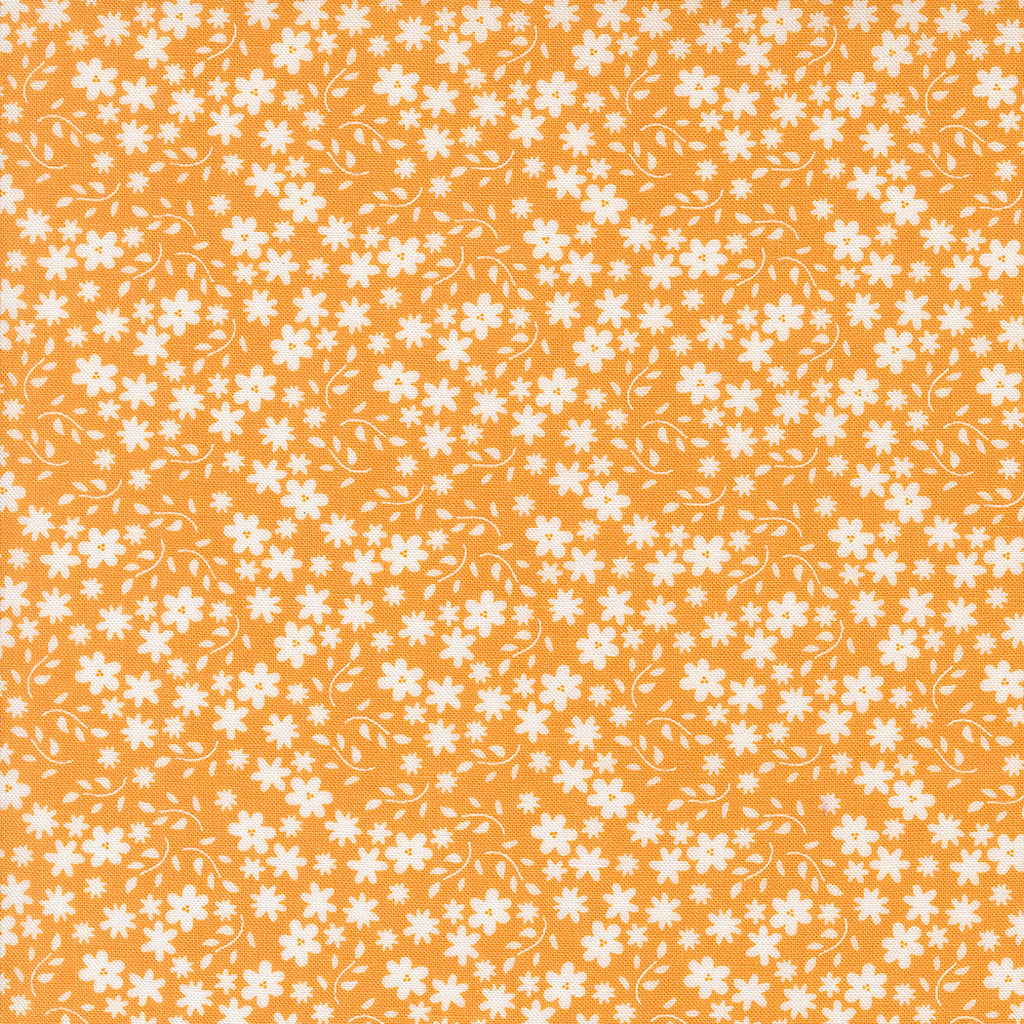 Raspberry Summer   Sherri & Chelsi - Moda Fabrics - Apricot - Blossom Small Floral - Orange