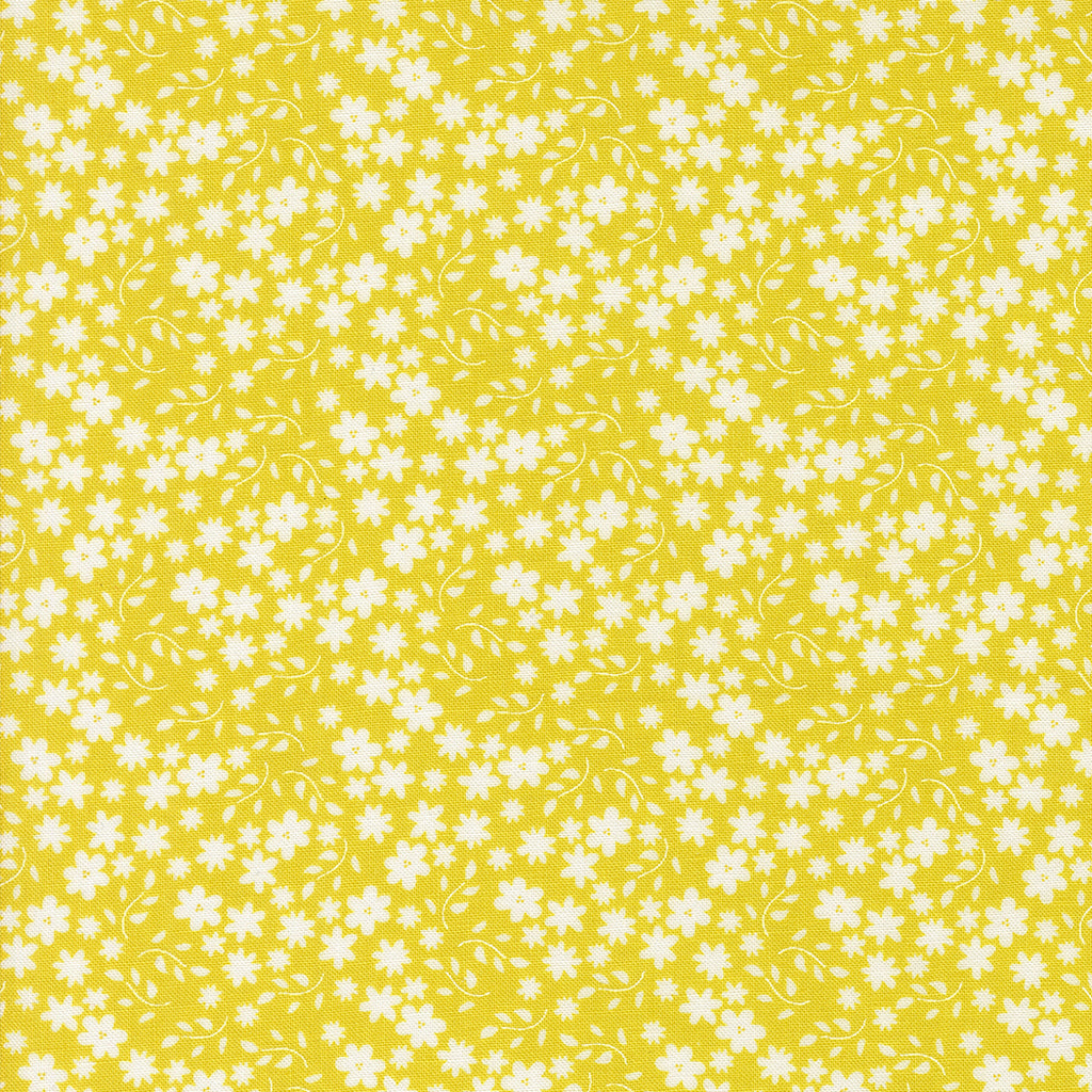 Raspberry Summer   Sherri & Chelsi - Moda Fabrics - Summer- Blossom Small Floral - Yellow