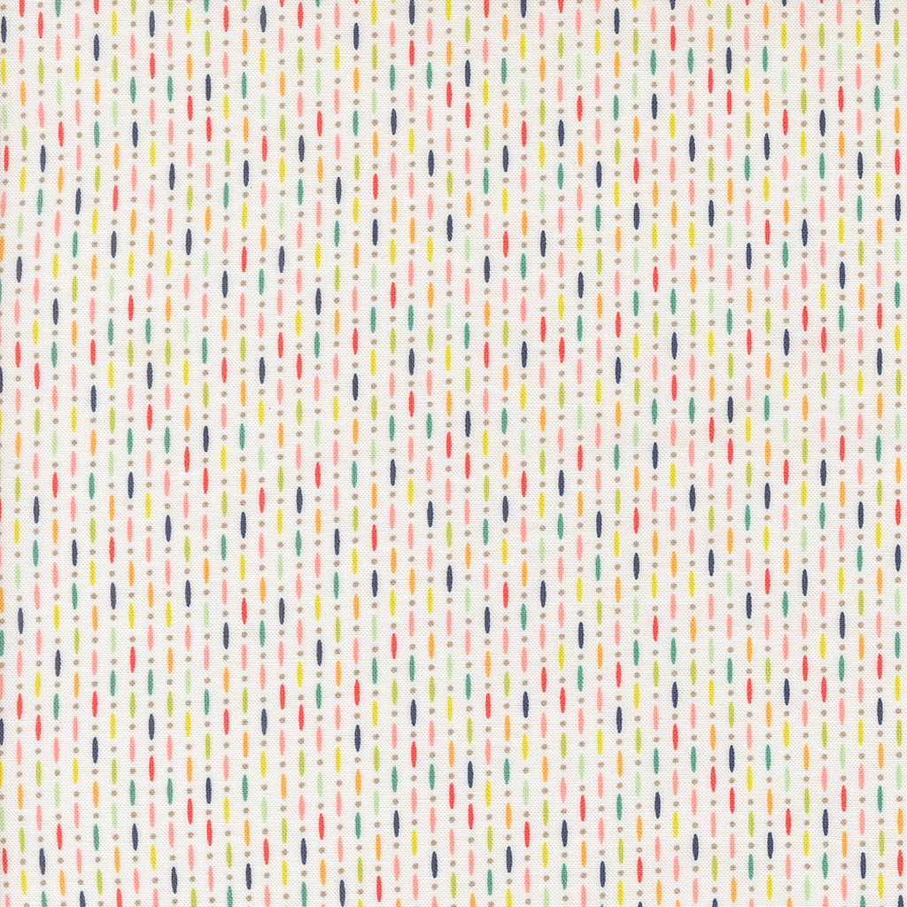 Raspberry Summer   Sherri & Chelsi - Moda Fabrics - Cloud - Beaded Blenders- Orange - Yellow - Red - Green - Blue - White