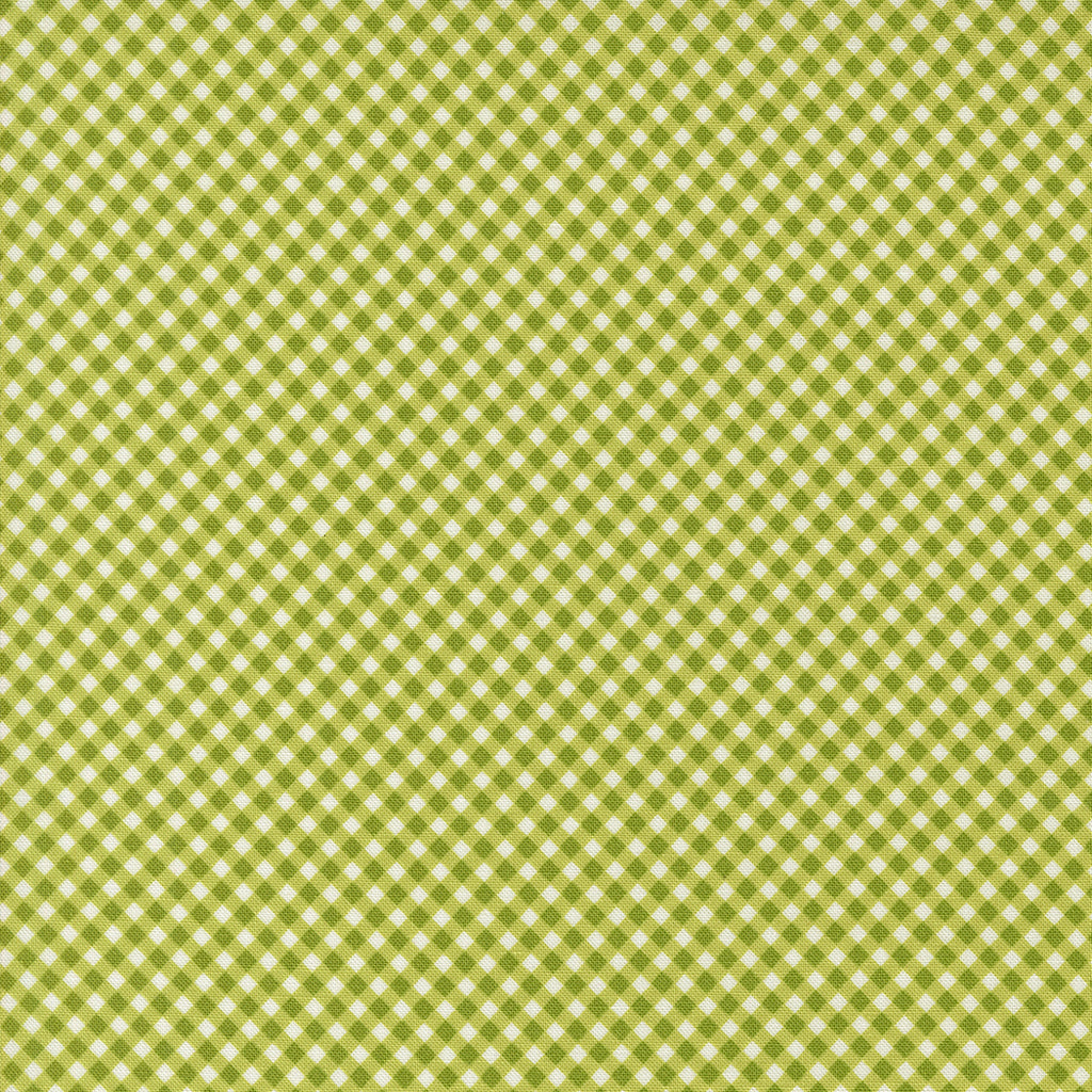 Raspberry Summer - Sherri & Chelsi  -  Moda Fabrics - Gingham Checks and Plaids - Lime - Green