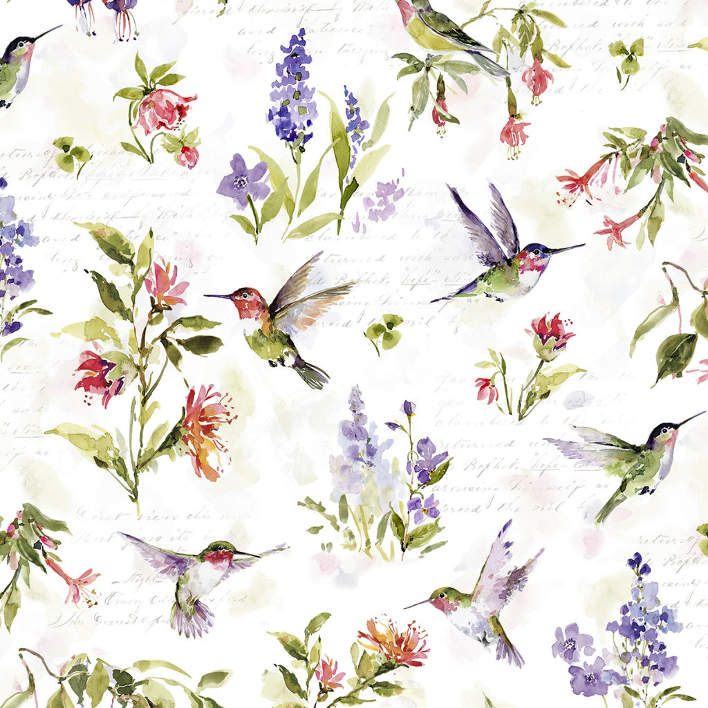 Hummingbird Floral Susan Winget Wilmington Prints 