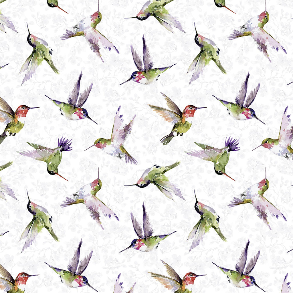 Hummingbird Floral Susan Winget Wilmington Prints 