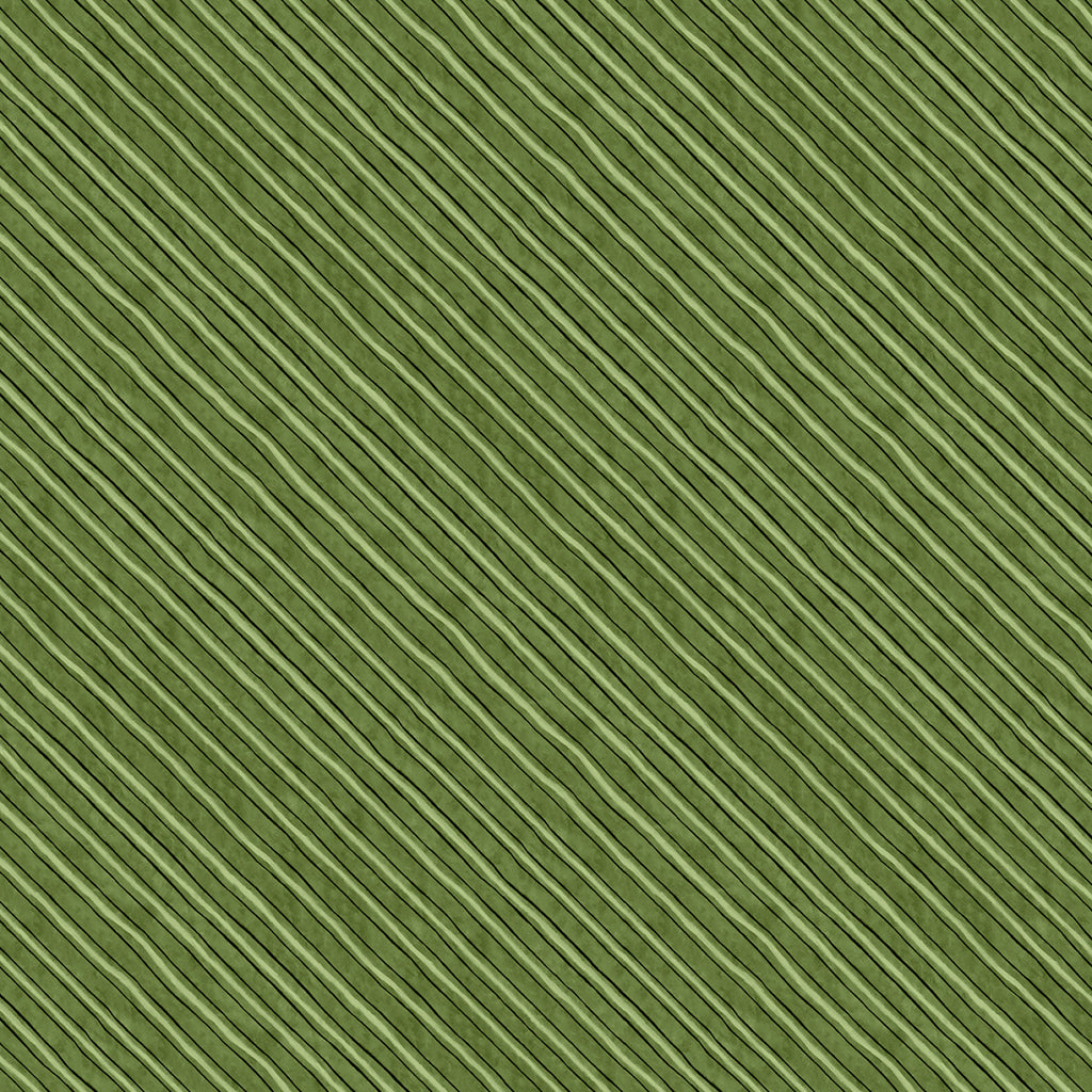 Frosty Frolic Susan Winget Wilmington Prints Green Diagonal Stripe  Green 