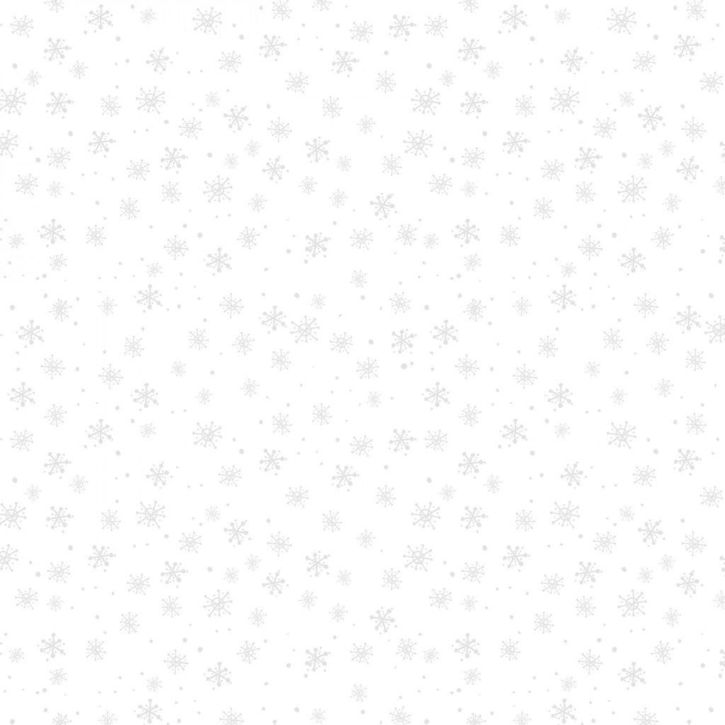 Frosty Frolic Susan Winget Wilmington Prints White on White Snowflakes White 
