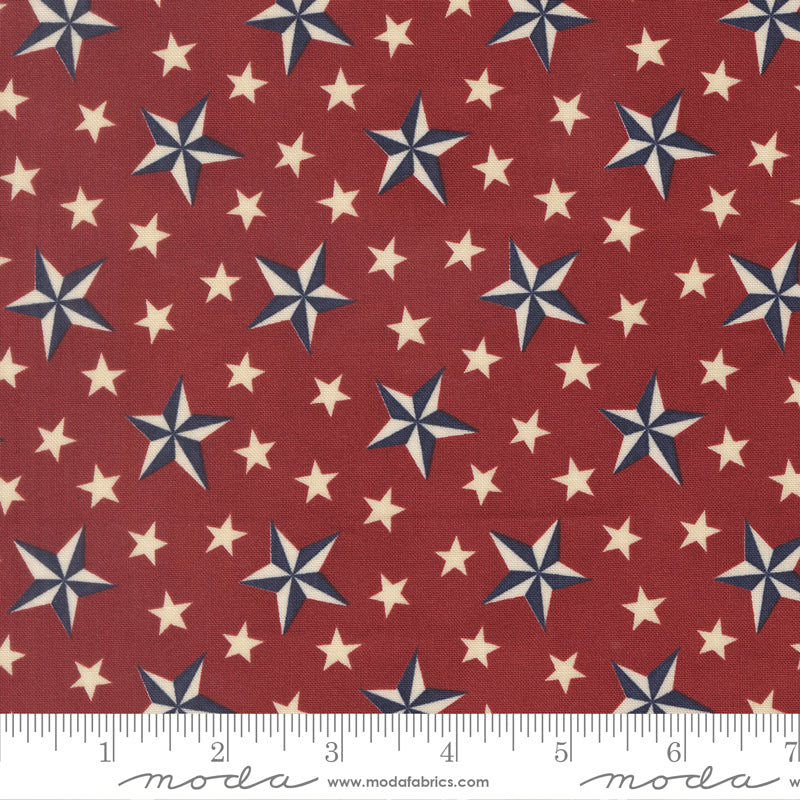 America 250 Years - Brave Crimson - 56181 12 - Moda - stars - Americana - Patriotic