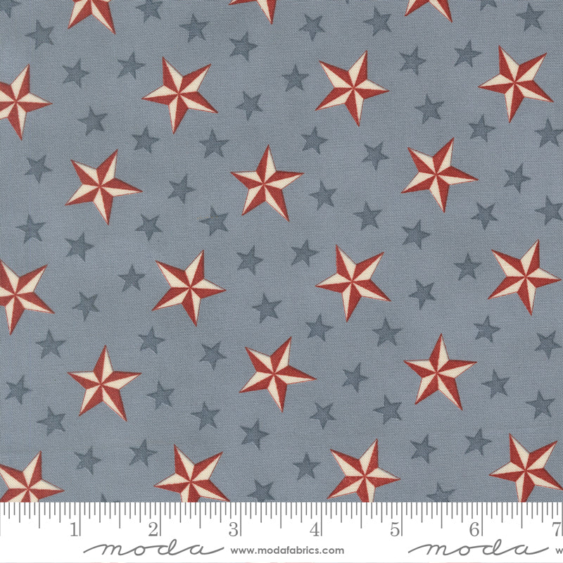 America 250 Years - Loyalty Blue - 56181 14 - Moda - patriotic - americana - stars
