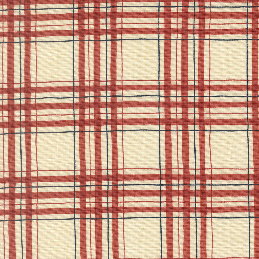 America 250 Years - Parchment Red - 56183 11 - Moda - Patriotic Plaid Checks and Plaids