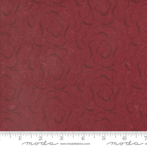 Daisy Lane Carnation Kansas Trouble Quilters  Moda Fabrics   Red  