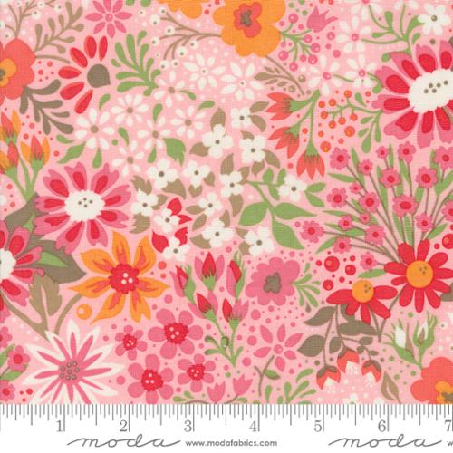 Sunday Brunch -  Moda -  Basic Grey - Dutch Baby Floral - Green - Red - Pink -Yellow  White - Craft Town Fabrics