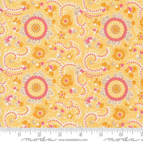 Sunday Brunch -  Moda -  Basic Grey -Blintz Floral   - Pink -Yellow
-White - Craft Town Fabrics