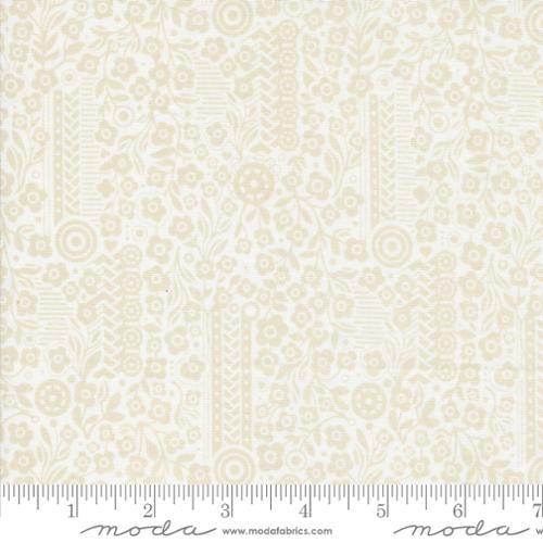 Sunday Brunch -  Moda -  Basic Grey -Souffle Small Floral - Tan -
-White - Craft Town Fabrics