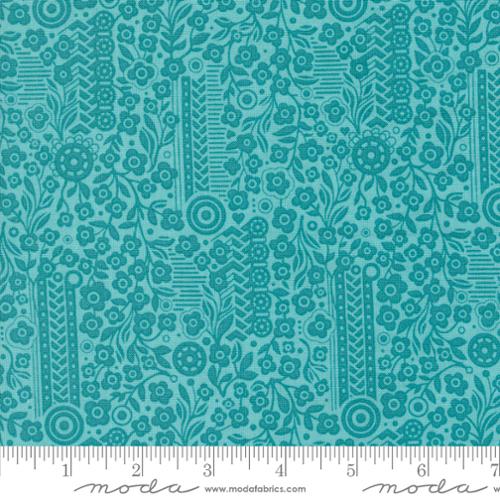 Sunday Brunch -  Moda -  Basic Grey -Souffle Small Floral - Turquoise - Blue -Green
- Craft Town Fabrics