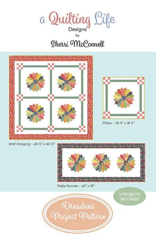 Raspberry Summer - Sherri  McConnell - A Quilting Life - Pattern - Pillow - Table Runner - Wall Hanging