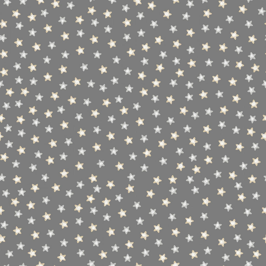 Moonlit Dreams - Victoria Hutto - Studio E- Granite Tossed Stars- Gray- White