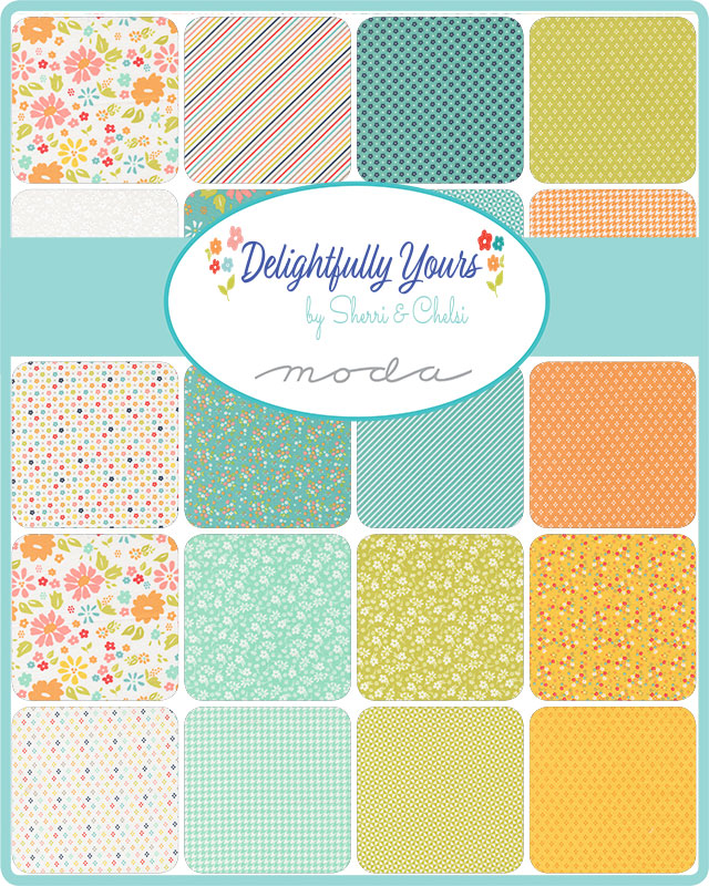 Moda - Delightfully Yours - Sherri & Chelsi - floral fabric - fat quarter