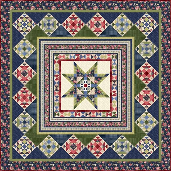 Midnight Meadow Nancy Rink Block of the month