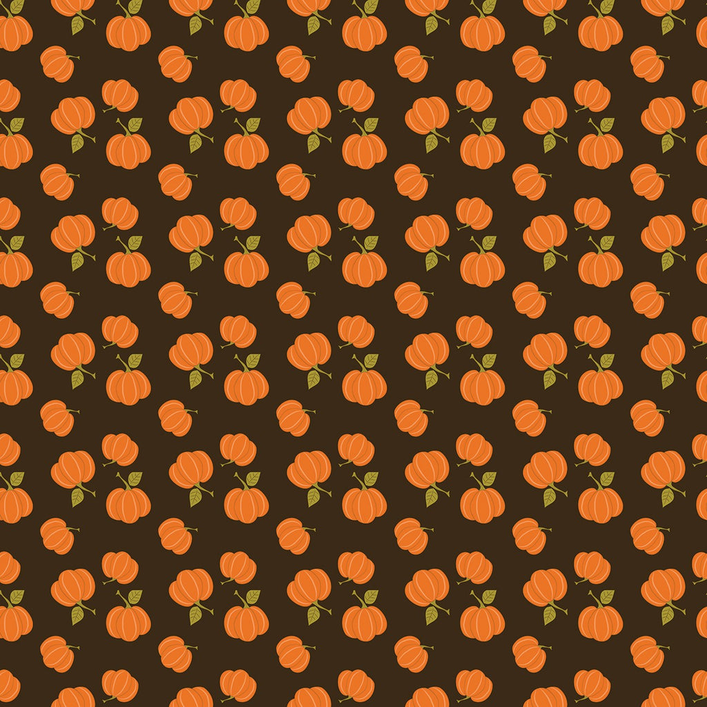 Awesome Autumn Raisin background with tiny orange pumpkins.