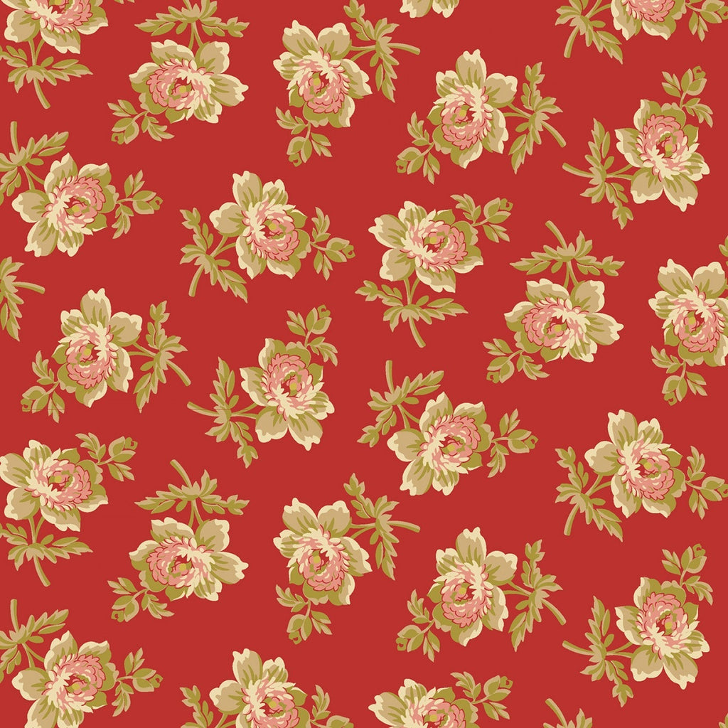 Marcus Golden Era Red Cabbage Rose # R220641-RED