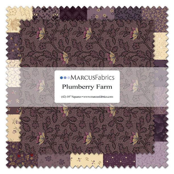 Plumberry Farms Marcu - Pam Buda - 10" squares  - Layer Cakes
