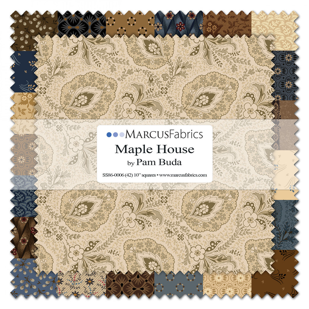 Maple House Pam Buda Marcus Fabrics Traditional 10" Squares