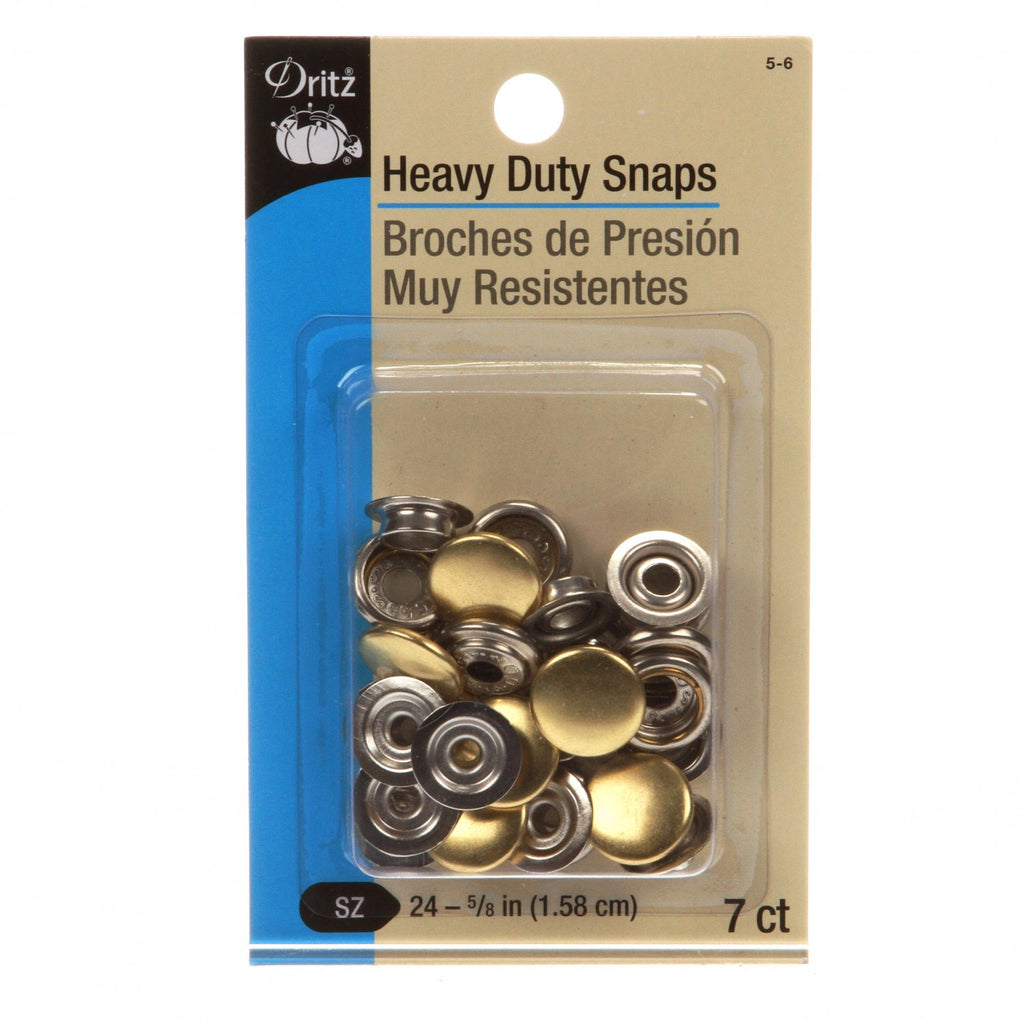 Heavy Duty Snaps 7ct Polished Brass # 5-6 Sku: 618 – CraftTownFabrics