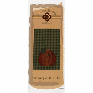 The Wooden Bear  Patternlet Pumpkin Pattern  Pumpkin  Applique  Towels