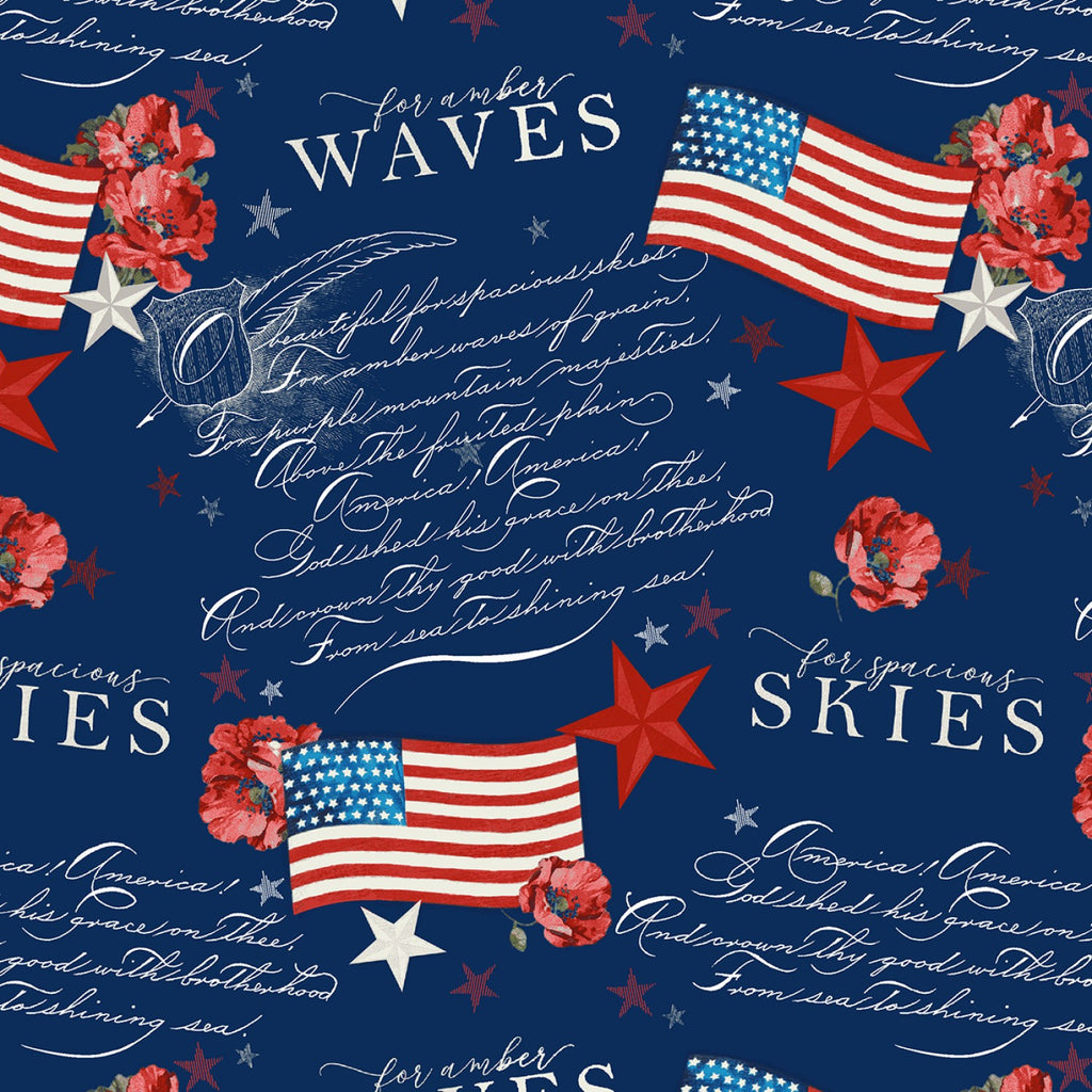 Liberty for All, Jessica Mundo, Henry Glass, Patriotic, flag, words, 651-78