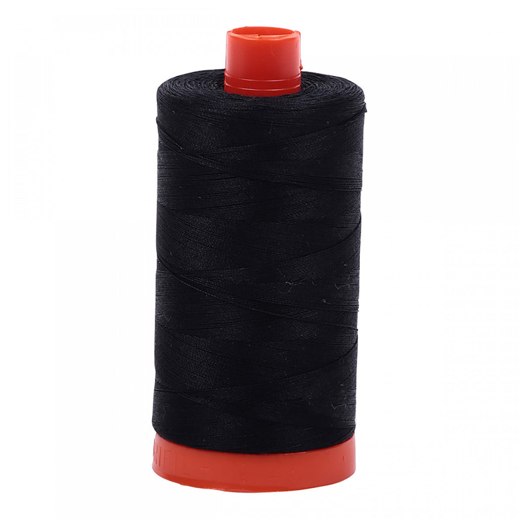 Mako Cotton Thread Solid 50wt 1422yds Black # A1050-2692 