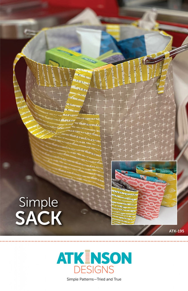 Simple Sack   Terry Atkinson  Atkinson Designs  Grocery Tote  Go green